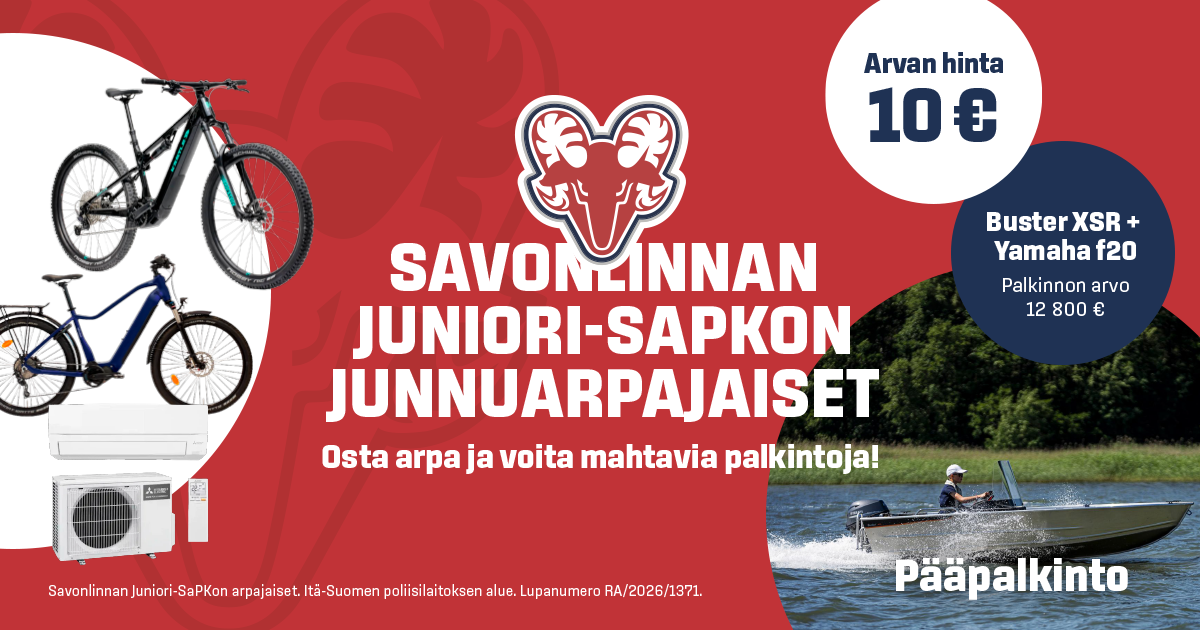 Junnuarpa 2026 – Juniori-SaPKon arpajaiset